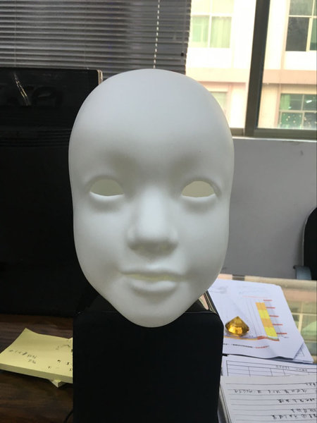 The 137cm doll's heads used 3D-printing technology from Japan