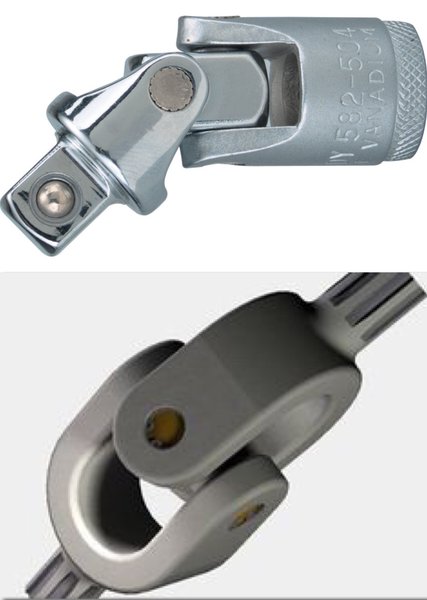 Hinged universal joint.....much better design