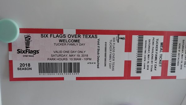 Six Flags ticket!