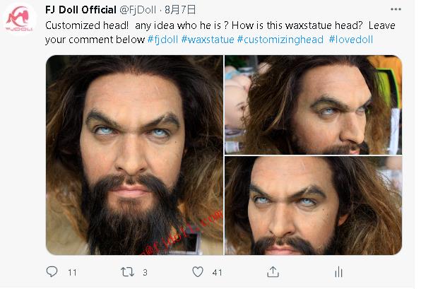 Actually, The head has been make for a very long time , Such a detail head is a kind pricy, for we must spent a lot time to implanted hair and the beard too.