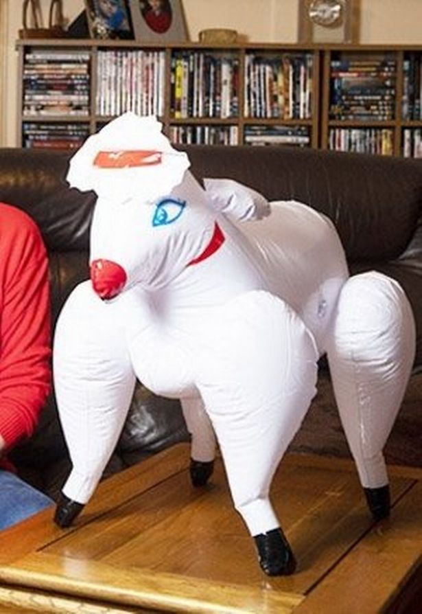 Inflatable sheep sex doll